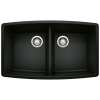 KA-442937 Performa Equal Double Bowl Sink Kit in Coal Black