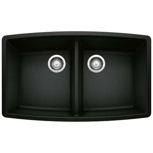 KA-442937 Performa Equal Double Bowl Sink Kit in Coal Black