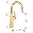 Rivana Pull-Down Bar Faucet - Satin Gold, 442986