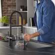 Catris Flexo Filter-Ready Semi-Pro Pull-Down Dual-Spray Kitchen Faucet - Matte Black, 442992