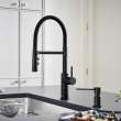 Catris Flexo Semi-Pro Pull-Down Dual-Spray Kitchen Faucet - Matte Black, 443026