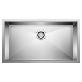 Quatrus R0 32" Single Bowl Undermount Stainless Steel Kitchen Sink, 443052
