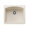 Diamond SILGRANIT 25" Single Bowl Dual Mount Kitchen Sink - Soft White, 443060