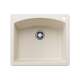 Diamond SILGRANIT 25" Single Bowl Dual Mount Kitchen Sink - Soft White, 443060