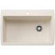 Diamond SILGRANIT 33.5" Super Single Dual Mount Kitchen Sink - Soft White, 443072