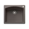 Diamond SILGRANIT 25" Single Bowl Dual Mount Kitchen Sink - Volcano Gray, 443097