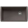 Diamond SILGRANIT 33" Super Single Undermount Kitchen Sink - Volcano Gray, 443108