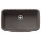 Valea SILGRANIT 32" Super Single Undermount Kitchen Sink - Volcano Gray, 443128