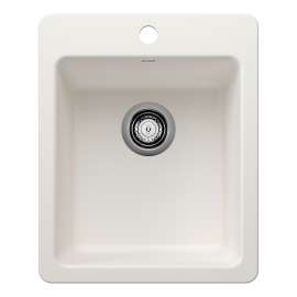 Liven SILGRANIT 17" Dual Mount Bar Sink - White, 443237