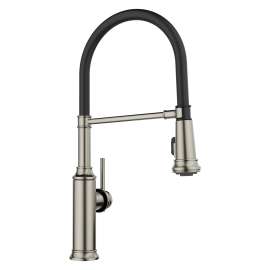 Empressa Semi-Pro Pull-Down Dual-Spray Kitchen Faucet - Satin Platinum, 443246