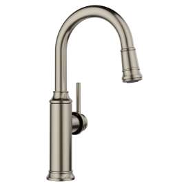 Empressa Pull-Down Bar Faucet - Satin Platinum, 443247