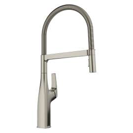 Rivana Semi-Pro Pull-Down Dual-Spray Kitchen Faucet - Satin Platinum, 443248