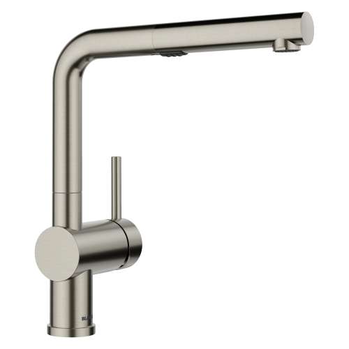 Linus Low Arc Pull-Out Dual-Spray Kitchen Faucet - Satin Platinum, 443251