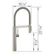 Culina II Semi-Pro Pull-Down Dual-Spray Kitchen Faucet - Satin Platinum, 443252