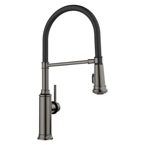 Empressa Semi-Pro Pull-Down Dual-Spray Kitchen Faucet - Satin Dark Steel, 443264