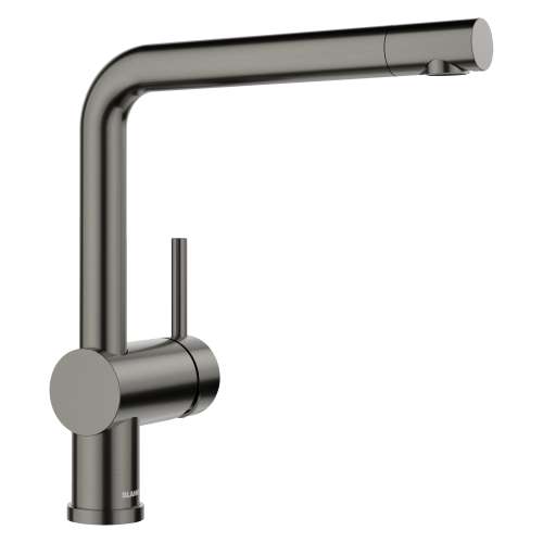 Linus Low Arc Pull-Out Dual-Spray Kitchen Faucet - Satin Dark Steel, 443269