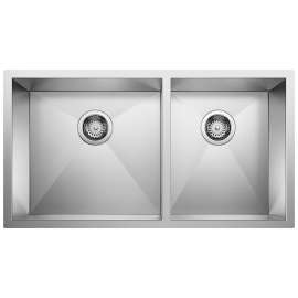Precision R10 33" 60/40 Double Bowl Undermount Stainless Steel Kitchen Sink, 515824