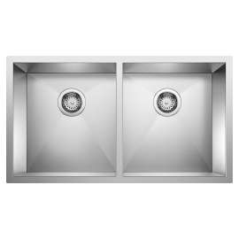 Precision R0 28" 50/50 Double Bowl Undermount Stainless Steel Kitchen Sink, 516211