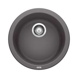 BLANCORONDO SILGRANIT 18" Dual Mount Bar Sink - Cinder, 518911