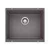 Precis SILGRANIT 21" Single Bowl Undermount Kitchen Sink - Cinder, 519049