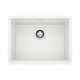 Precis SILGRANIT 24" Single Bowl Undermount Kitchen Sink - White, 522414