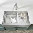 Stainless Steel Sink Grid for Quatrus 60/40 Sink - Large Bowl, 237463