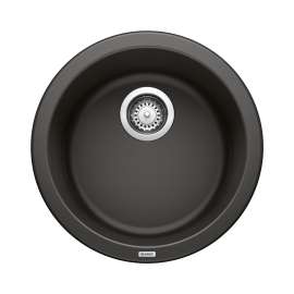 BLANCORONDO SILGRANIT 18" Dual Mount Bar Sink - Coal Black, 525960