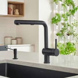 526367-M Linus Single-Lever Pull-Out Kitchen Faucet with 1.5 GPM in Anthracite