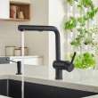 526367-M Linus Single-Lever Pull-Out Kitchen Faucet with 1.5 GPM in Anthracite