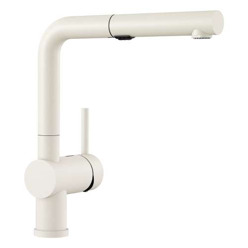 Linus Low Arc Pull-Out Dual-Spray Kitchen Faucet - White, 526373