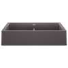 KA-526548 Vintera 33" Equal Double Apron Sink Kit in Cinder