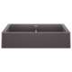 KA-526548 Vintera 33" Equal Double Apron Sink Kit in Cinder