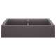 Vintera SILGRANIT 33" Double Bowl Apron-Front Farmhouse Sink - Cinder, 526548
