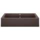 Vintera SILGRANIT 33" Double Bowl Apron-Front Farmhouse Sink - Café, 526552