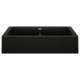 KA-526554 Vintera 33" Equal Double Apron Sink Kit in Coal Black