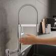 Culina II Pull-Down Dual-Spray Touchless Sensor Kitchen Faucet - PVD Steel, 527470