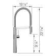 Culina II Pull-Down Dual-Spray Touchless Sensor Kitchen Faucet - Chrome, 527471