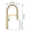 Culina Mini II Pull-Down Dual-Spray Kitchen Faucet - Satin Gold, 527483