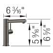 Alta II Low Arc Beverage Faucet - RO Compatible - Satin Dark Steel, 527567