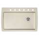 22-In X 33.5-In Single-Basin Granite Drop-In Or Undermount 6-Hole Residential Kitchen Sink in Biscuit