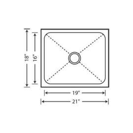 18-In X 21-In Single-Basin Stainless Steel Undermount Residential Kitchen Sink in Satin