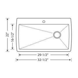 22-In X 33.5-In Single-Basin Granite Drop-In Or Undermount 1-Hole Residential Kitchen Sink