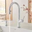 Urbena Pull-Down Dual-Spray Kitchen Faucet - Chrome/White, 526391