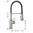 Semi-Pro Kitchen Faucet 1.5 gpm in Polished Nickel