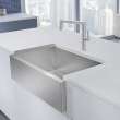 19.5-in x 32-in Stainless Steel 10-in Deep 20-Gauge Kitchen Sink, in Durinox Stainless Steel