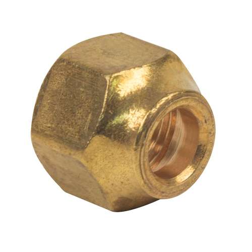 3/8 in. O.D. Tube Flare Refrigeration Nuts - Shor