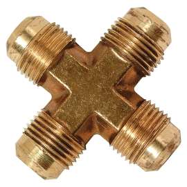 1/2 in. O.D. Tube, All Ends Flare Cross Tee