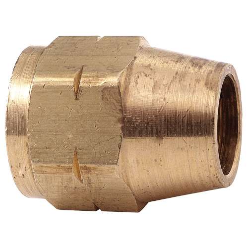 Nut 1/4in Brass Long Flare