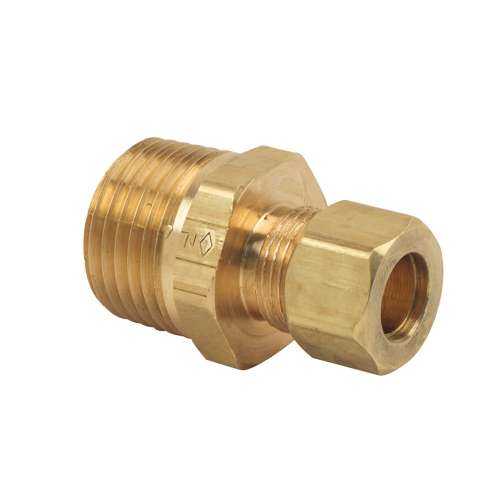 3/8 in. O.D. Tube x 1/2 in. MIP Compression Male Reducing Adapter