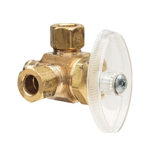 1/2 in. Nom Barb x 3/8 in. O.D. Comp x 3/8 in. O.D. Comp Crimp PEX Barb x Dual Outlet Stop